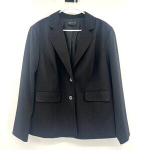 Jones New York Black 2 Button Stretch Blazer Women's 18W